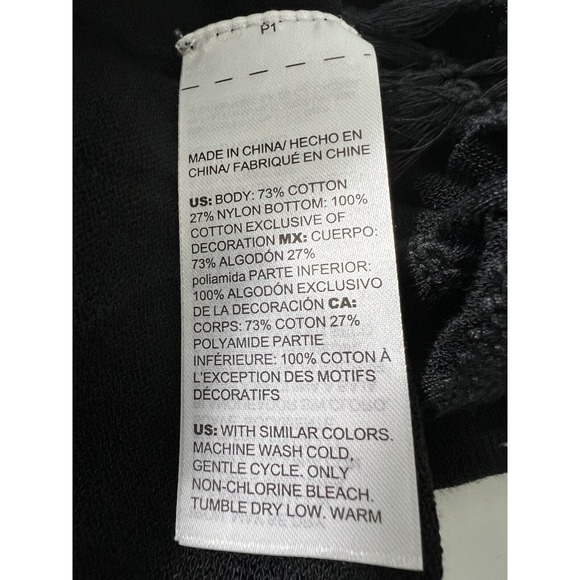 NWT CHICO'S Women's Cardigan Tassel Drape Front Sweater Size Medium or 1 Black - Picture 8 of 10